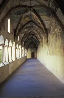 Images Dated 31st August 2011: Europe, Italy, Brizen. Frescos in St. Michaels Church
