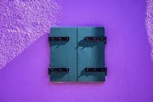 Images Dated 28th November 2018: Europe, Italy, Burano. Window of colorful house
