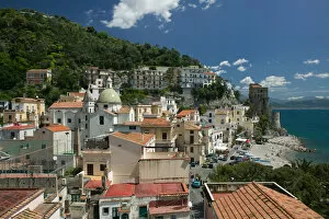 Images Dated 7th May 2005: Europe, Italy, Campania, (Amalfi Coast) Cetara: Town View