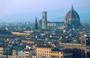Images Dated 6th December 2005: Europe, Italy, Florence. Cityscape with The Duomo dominating the skyline