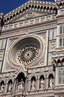 Duomo Prints: Europe, Italy, Florence, Tuscany, Duomo, Rose window