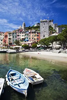 Images Dated 26th May 2010: Europe; Italy; La Spezia; Portovenere; Small Boats at anchor in Harbor
