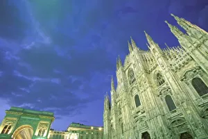 Largest Prints: Europe, Italy, Lombardia, Milan. The Duomo, worlds fourth largest church