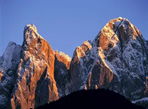 Dolomite Alps Prints: Europe, Italy, Odle Group. As echoes abound, its not absurd to yodle in the Odle Group