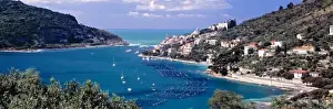 Porto Venere Prints: Europe, Italy, Portovenere. A narrow inlet protects the small boat harbor at Portovenere
