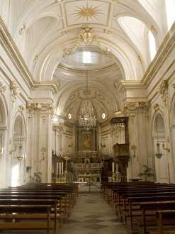 Europe, Italy, Positano. Church interior. Credit as: Wendy Kaveney / Jaynes Gallery