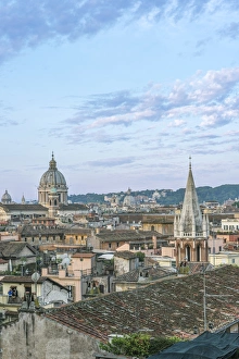 Italy Prints: Europe, Italy, Rome, City Rooftops