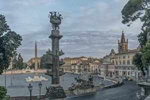Piazza Prints: Europe, Italy, Rome, Piazza Popolo