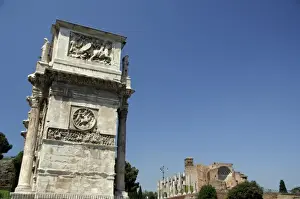 Europe, Italy, Rome. Roman Forum (aka Foro Romano), ruins of ancient Roman Empire