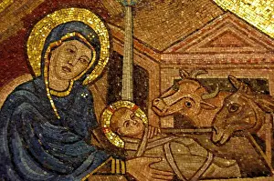 Original Prints: Europe, Italy, Rome, Vatican. Savellis Mosaic Workshop, typical mosaic