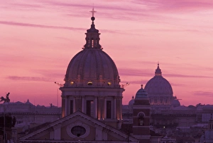 Images Dated 31st August 2011: Europe, Italy, Rome. View from atop the Spanish Steps