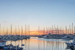 Palermo Prints: Europe, Italy, Sicily, Palermo, Marina Sunrise