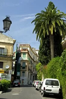 Europe, Italy, Sicily, Taormina. Typical street