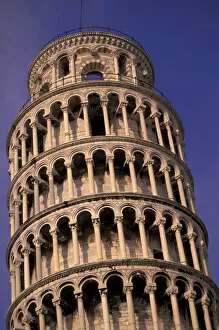 Images Dated 2nd December 2004: Europe, Italy, Tuscany, Pisa, Piazza del Miracoli. Torre pendente, Leaning Tower detail