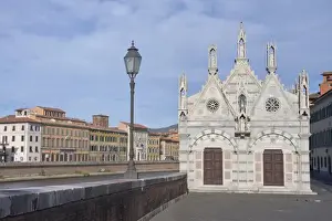 Tuscan Prints: Europe, Italy, Tuscany, Pisa, Santa Maria della Spina Church, contructed in the 13th