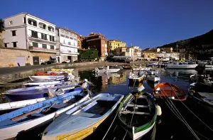 Moore Prints: Europe, Italy, Tuscany, Promontorio Dell Argentario, Porto Ercole. View of Marina / Harbor