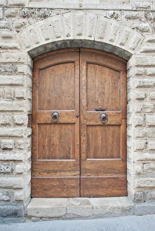 Door Way Prints: Europe, Italy, Tuscany, San Gimignano, Midieval Doorway