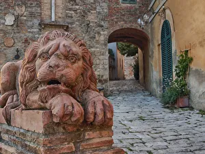 Tuscan Prints: Europe; Italy; Tuscany; San Giovanni D Asso; The small Tuscan town of San Giovanni