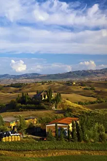 Landform Prints: Europe; Italy; Tuscany; San Quirico D Orcia; Belvedere House in Southern Tuscany
