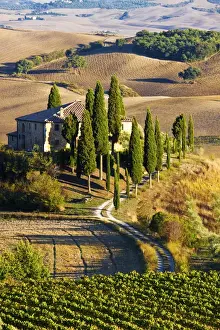Europe; Italy; Tuscany; San Quirico D Orcia; Belvedere House in Southern Tuscany