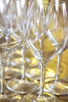 Images Dated 19th May 2010: Europe; Italy; Tuscany; Selective Focus Wine Glasses set and ready to use