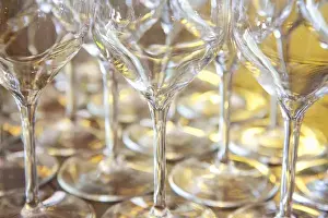Images Dated 19th May 2010: Europe; Italy; Tuscany; Selective Focus Wine Glasses set and ready to use