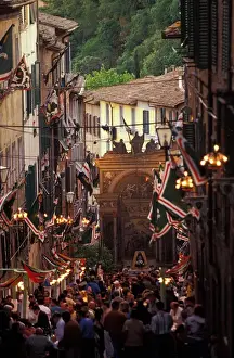 Party Prints: Europe, Italy, Tuscany, Siena Palio Team Fundraising Party by Basilica