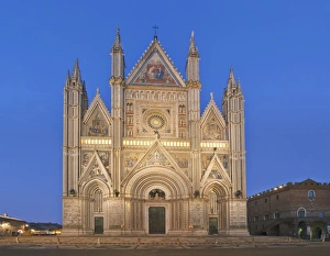 Images Dated 5th October 2011: Europe, Italy, Umbria, Orvieto, Orvieto Cathedral (Duomo)