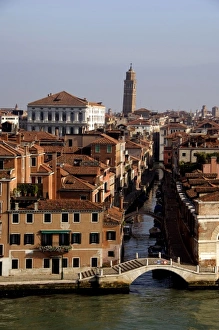 Riviera Prints: Europe, Italy, Venice. Canal views. UNESCO World Heritage Site