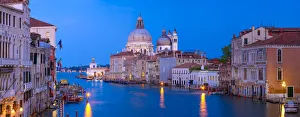 Lighting Prints: Europe, Italy, Venice. Church of Santa Maria della Salute at sunset