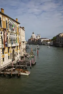 Images Dated 10th May 2010: Europe; Italy; Venice; Santa Maria della Salute With Blue Sky and The Grand Canal