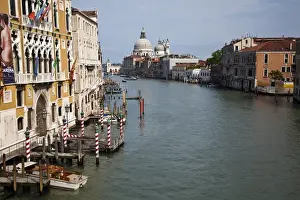 Images Dated 10th May 2010: Europe; Italy; Venice; Santa Maria della Salute With Blue Sky and The Grand Canal