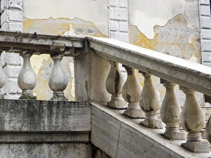 Italy Prints: Europe; Italy; Venice; Stairs and Rail