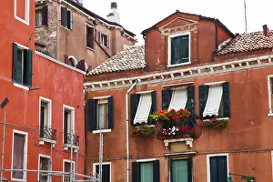 Images Dated 28th May 2010: Europe; Italy; Venice; Street Scenes from Venice With Flower Boxes