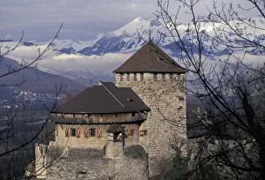 Europe, Liechtenstein, Vaduz. Vaduz castle, residence of the Prince