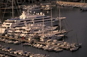 Images Dated 5th October 2004: Europe, Monaco. Detail of the Port Marina
