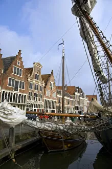 Images Dated 11th April 2008: Europe, The Netherlands (aka Holland), West Friesland, Hoorn. Historic Hoorn Harbor