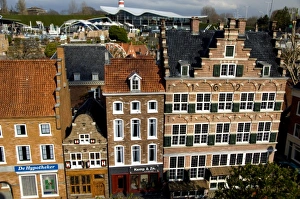 Miniature Prints: Europe, The Netherlands (aka Holland), The Hague, Madurodam. Miniature city depicting