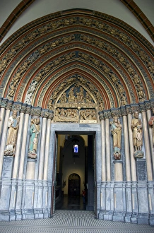 Images Dated 6th April 2008: Europe, Netherlands, Limburg, Mstricht, Basilica of Saint Servatius, The Bergportaal