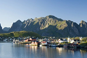 Images Dated 31st July 2006: Europe, Norway, Lofoten. The town of Reine