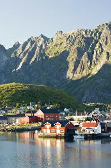 Europe, Norway, Lofoten. The town of Reine