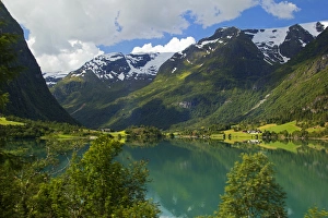 Europe, Norway, Olden. Lake Floen, Olden
