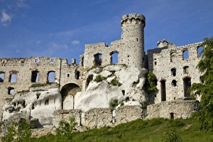 Images Dated 29th May 2009: Europe, Poland. Close-up of Ogrodzieniec Castle