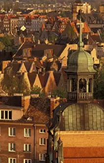 EUROPE, Poland, Pomerania, Gdansk View of Main town from Havelius Hotel