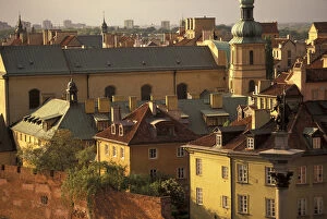 EUROPE, Poland, Warsaw Aerial view from St. Annes Church