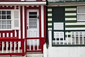 Images Dated 2nd July 2011: Europe; Portugal; Costa Nova; Candy striped homes lins the streets