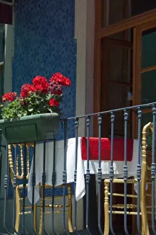 Sintra Prints: Europe, Portugal. Historic town of Sintra. Typical cafe