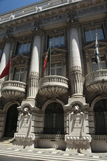 Images Dated 3rd June 2010: Europe, Portugal, Lisbon (aka Lisboa). The Lower Town (aka Baixa quarter). Historic bank