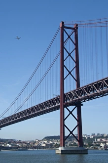 Images Dated 3rd June 2010: Europe, Portugal, Lisbon (aka Lisboa). Ponte 25 do Abril bridge over the Tejo River