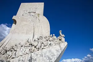Europe, Portugal, Lisbon. Close-up of Discoveries Monument